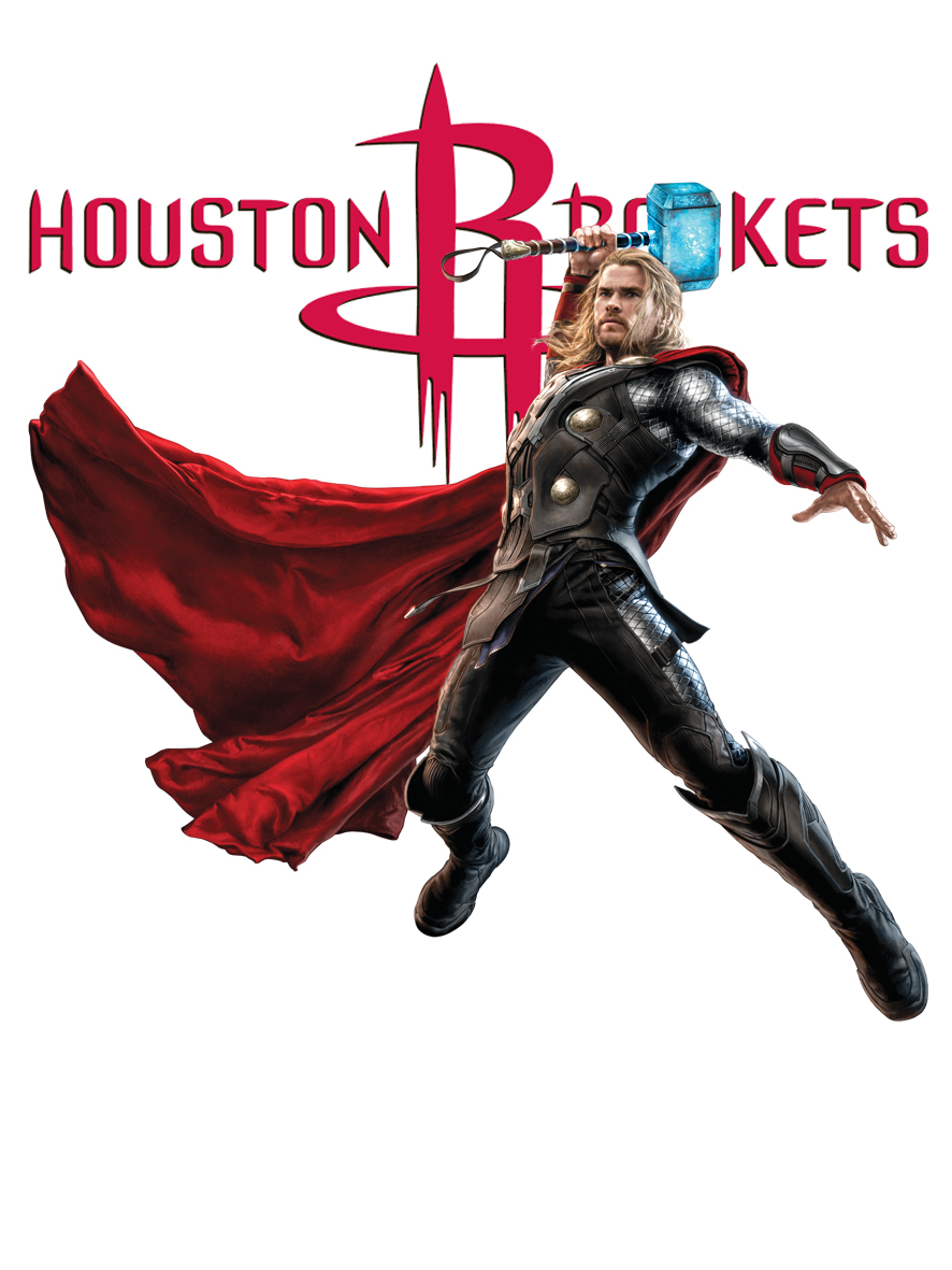 Houston Rockets Thor Logo vinyl decal